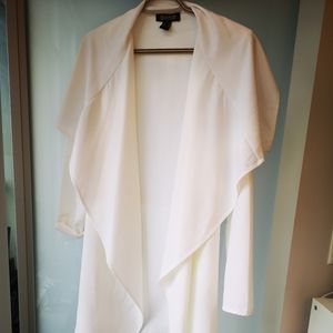 Women's REVAMPED white dressy long sleeve shirt